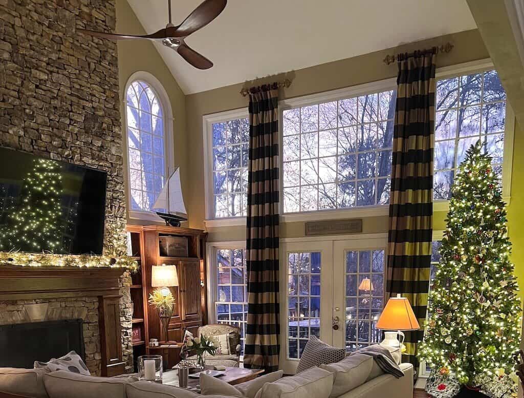 Christmas Glow in Great Room