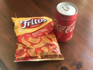 Fritos and Coca Cola Diet