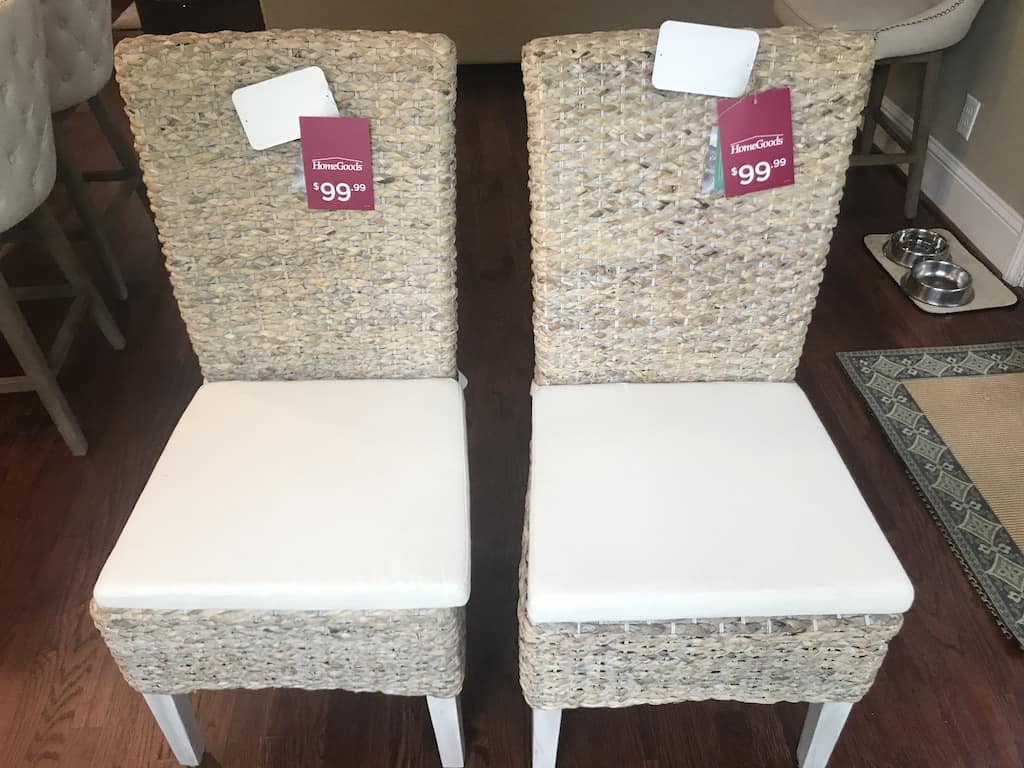 Dining Chair Options...tall Rattan textured