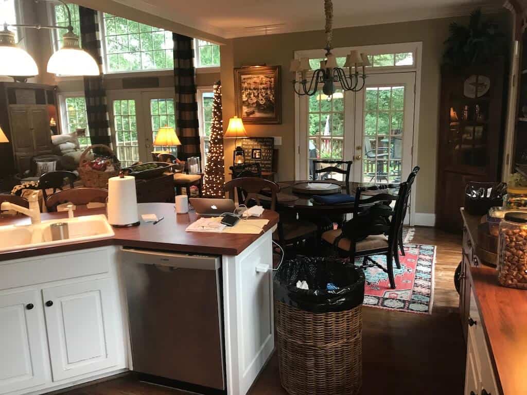 Dining Area from Kitchen Before