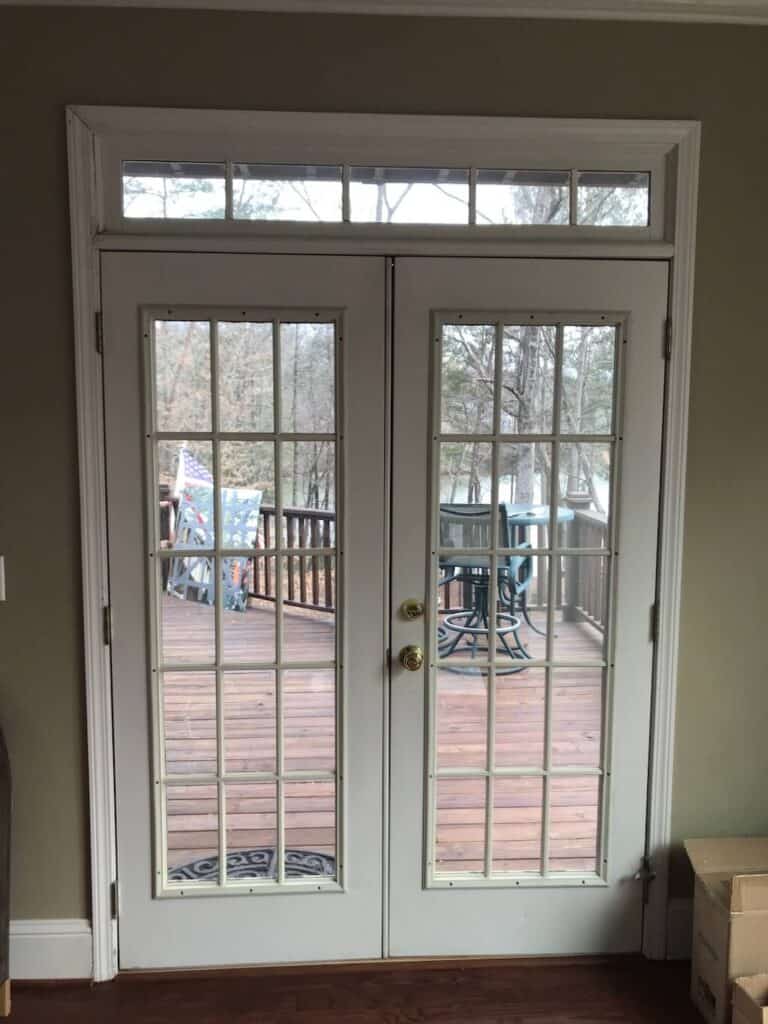 Kitchen French Doors 5'0 with Transom