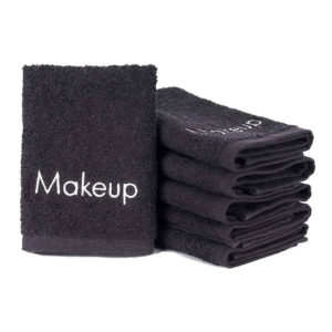 Black Makeup Towels for Guests