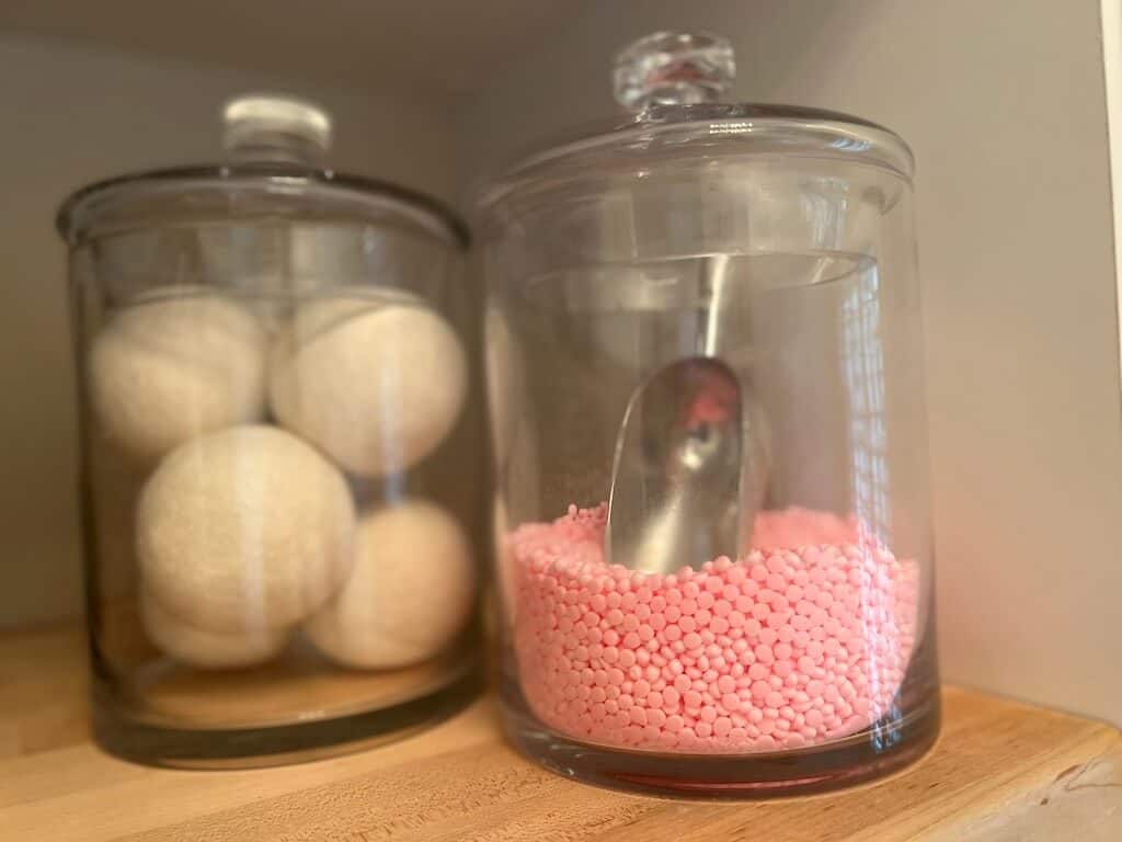 Glass Canisters for Laundry Room