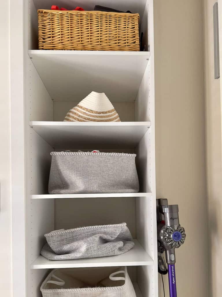 Laundry Room Open Shelving