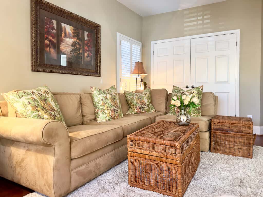 Pottery Barn Baskets that double as storage