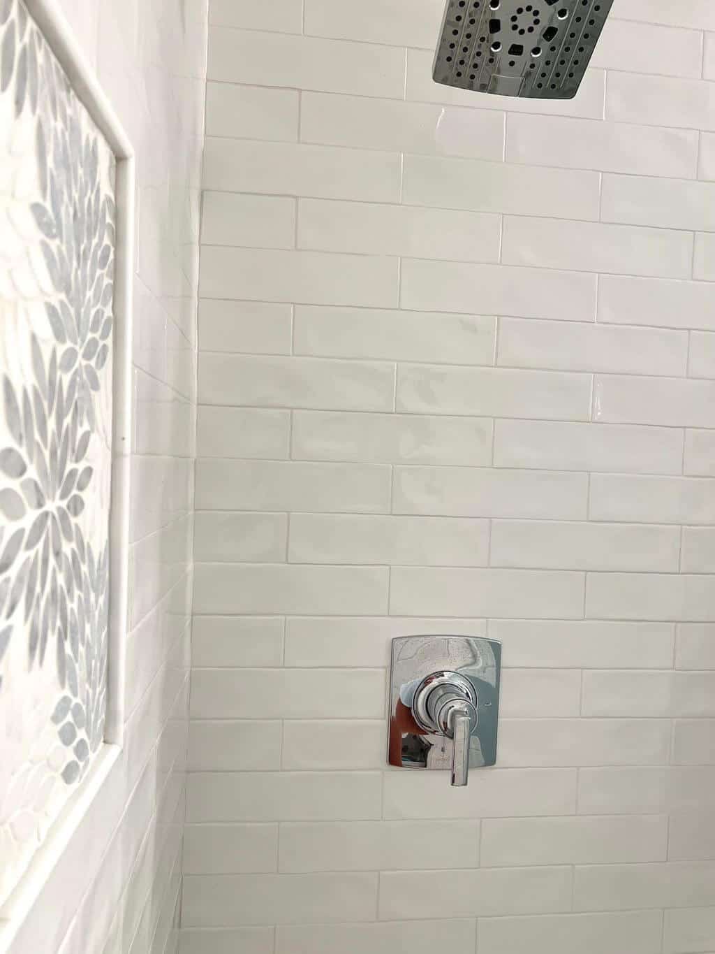 Girls Bathroom Shower Trim with Accent Window