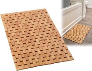 Bamboo Bath Mat for Bathroom