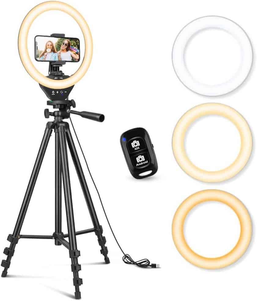 Sensyne 10" Ring Light with stand for video taping