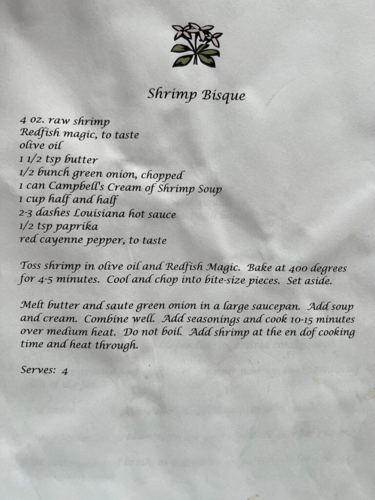 Shrimp Bisque Recipe