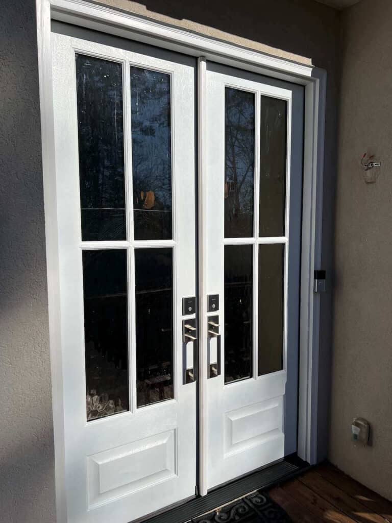 Front Door Painted White