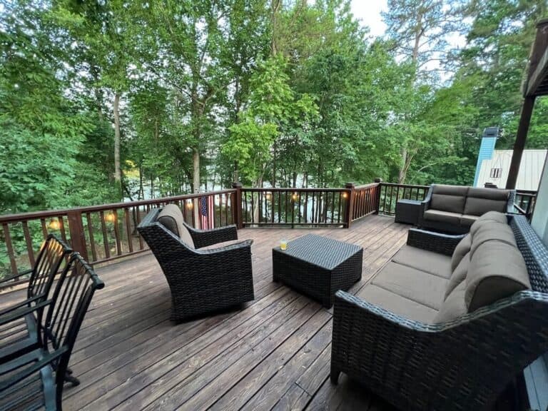 Deck image before New Material and Screened Porch