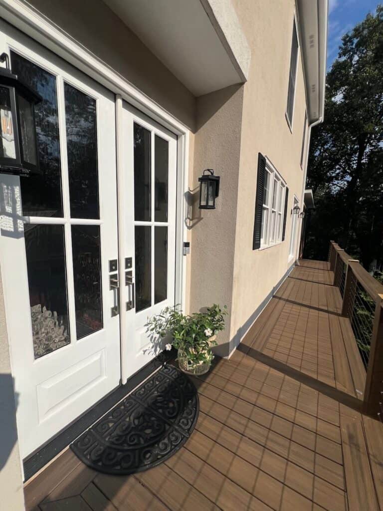 Front Door with New Decking