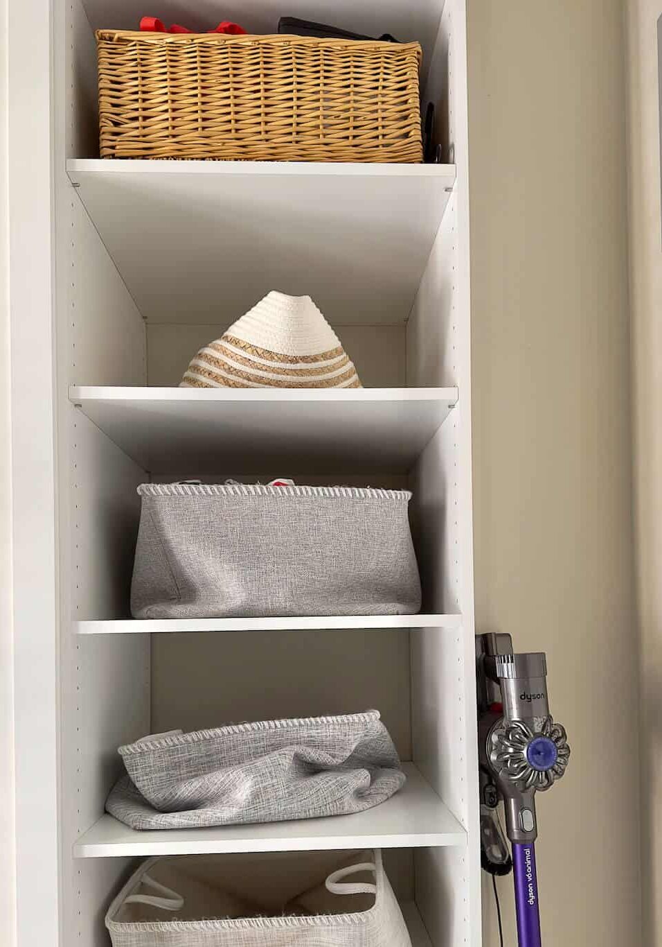 Laundry Room Open Shelving