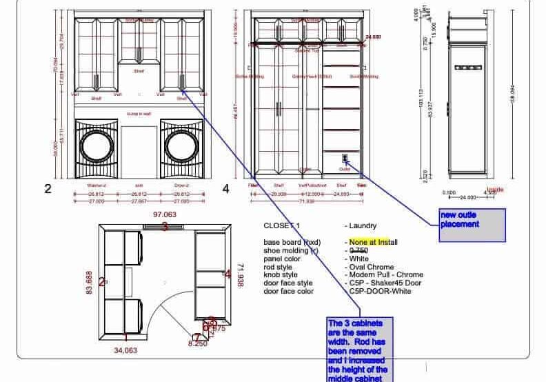 Laundry Room Blueprint Update